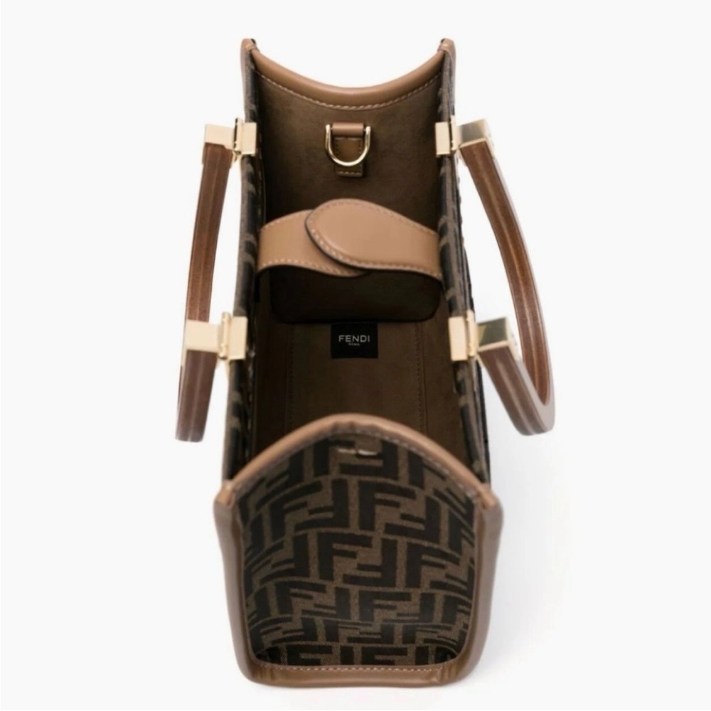 FENDI Sunshine small FF logo tote shoulder bag - Picture 4 of 5